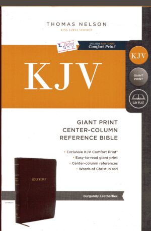 KJV giant print center column reference bible[BURG]