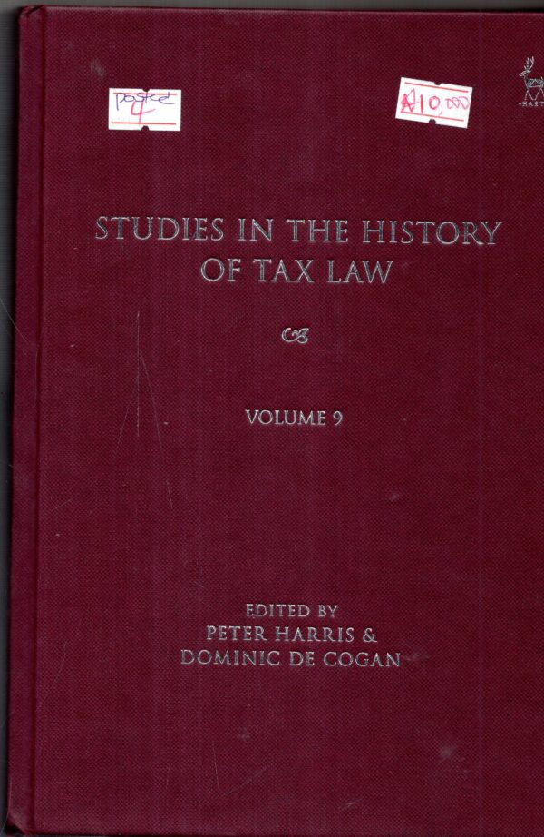 studies in the history of tax law