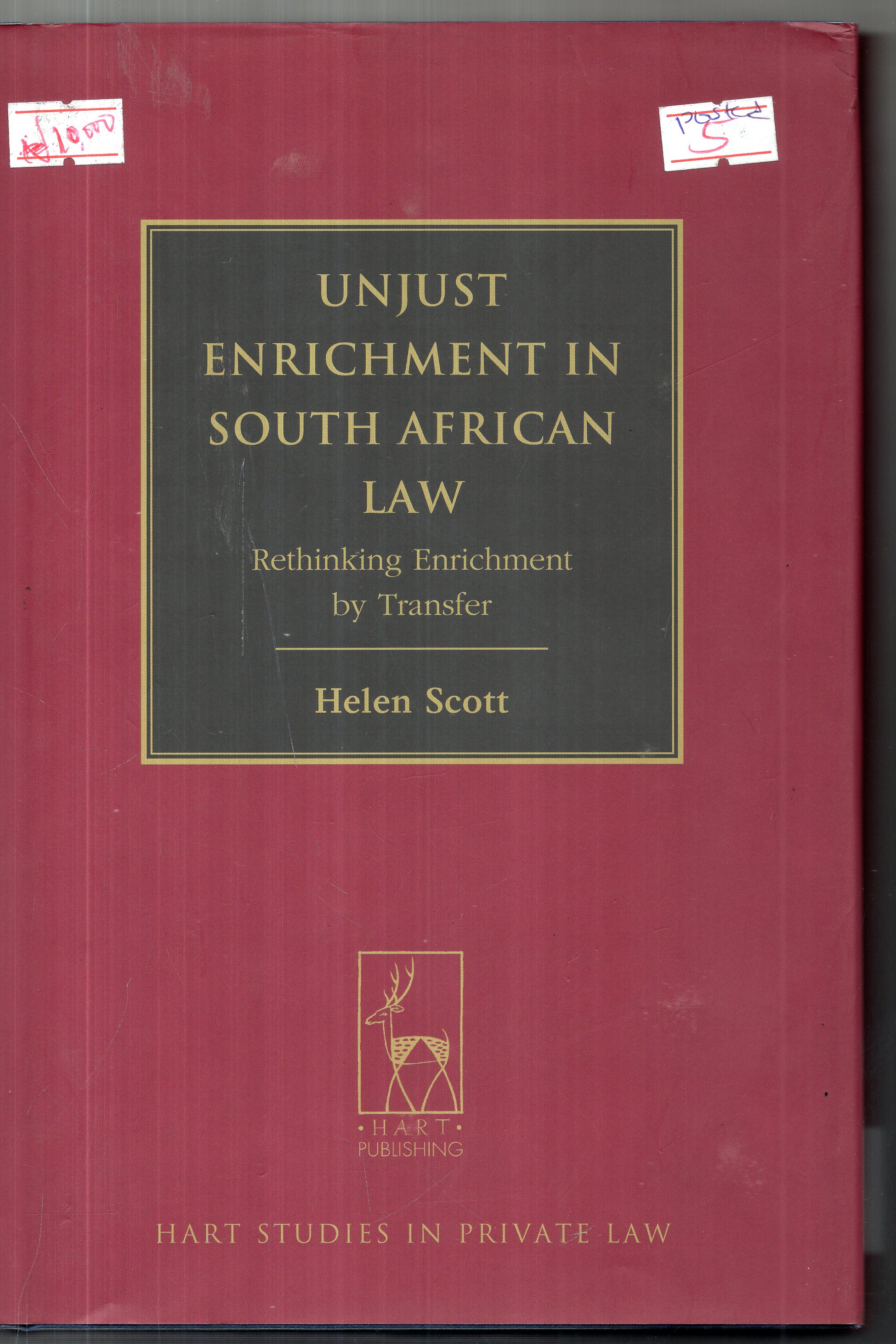 unjust enrichment in south african law
